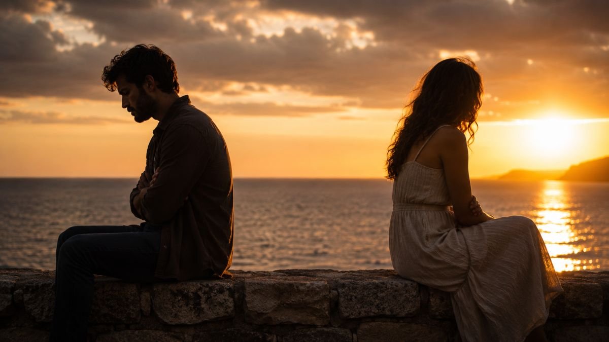 Coppia distante al tramonto per i segni flop dell'oroscopo dal 24 al 30 agosto