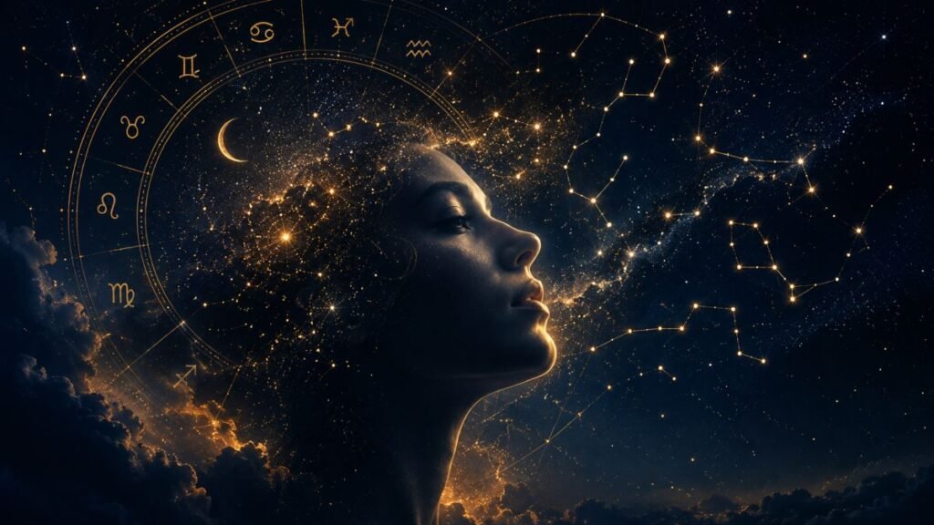 Oroscopo settimana dal 24 al 30 agosto 2026 con segni zodiacali e cielo stellato
