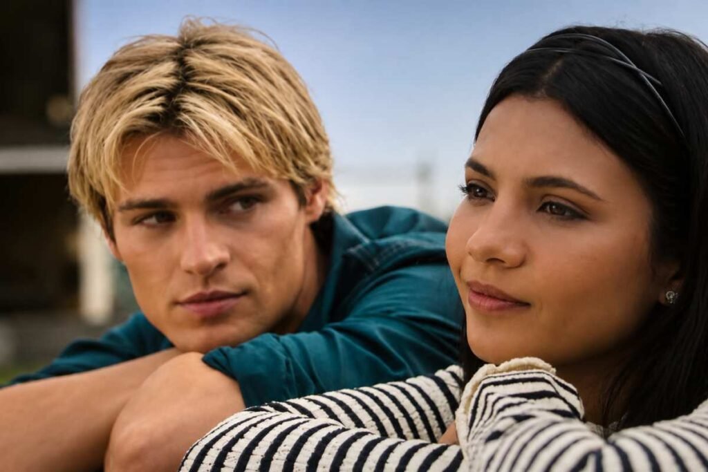 Cole e Jackie insieme in una scena della terza stagione di Uno Splendido Errore 3, protagonisti della serie romantica.