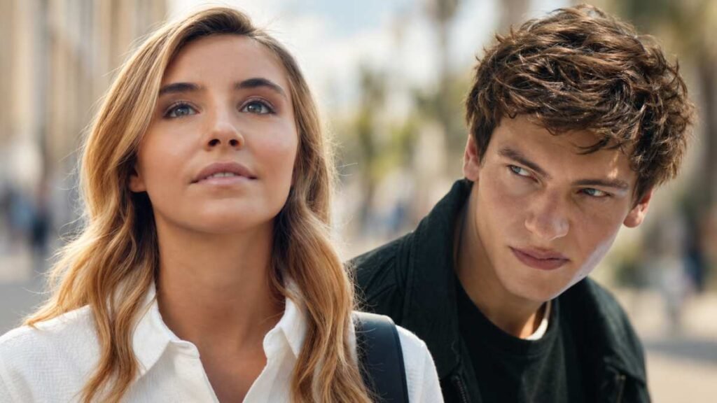 Vittoria di Savoia nei panni di Alma Lancaster e Lucas Barski nel ruolo di Vadim Arcadi nel film Io Te Soli contro tutti su Prime Video