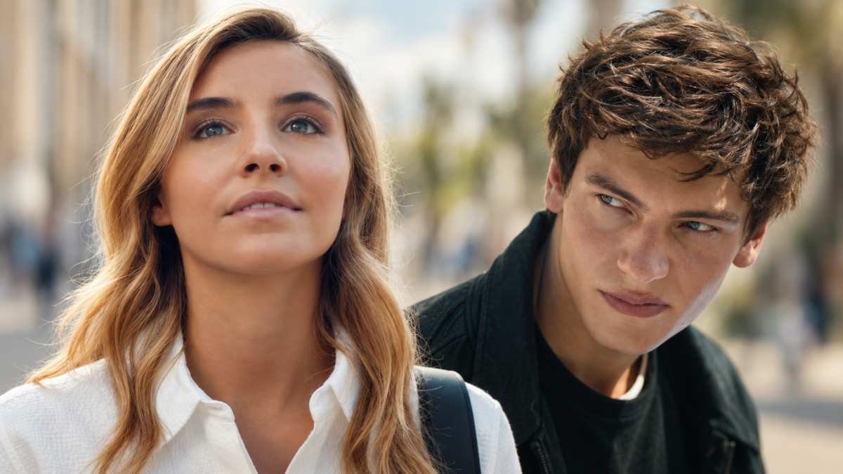 Vittoria di Savoia nei panni di Alma Lancaster e Lucas Barski nel ruolo di Vadim Arcadi nel film Io Te Soli contro tutti su Prime Video
